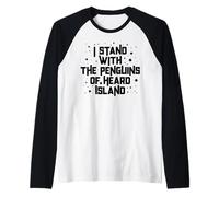 Drôle de stand avec les pingouins de l'île Heard Mème Manche Raglan