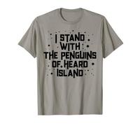 Drôle de stand avec les pingouins de l'île Heard Mème T-Shirt