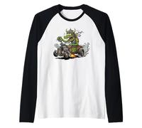 Drôle de Style Vintage Crazy Hotrod Rat Rod Race Car Cartoon Manche Raglan