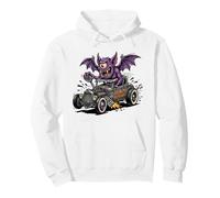 Drôle de Style Vintage Crazy Hotrod Rat Rod Race Car Cartoon Sweat à Capuche