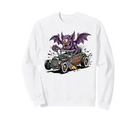 Drôle de Style Vintage Crazy Hotrod Rat Rod Race Car Cartoon Sweatshirt