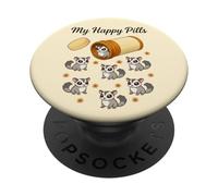 Drôle de Sugar Glider My Happy Pills pour Les Amoureux des Animaux, garçons et Filles PopSockets PopGrip Adhésif