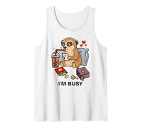 Drôle de Suricate Im Busy Boba Tea Snacks Zoo Garçons Filles Enfants Débardeur