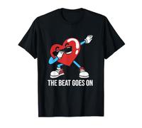 Drôle de survivant de Crise Cardiaque Dabbing Heart The Beat Goes on T-Shirt