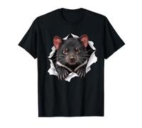 Drôle de Tasmanie Diable regardant Mignon Zoo Amoureux des Animaux T-Shirt