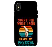 Drôle de thérapie physique, chirurgie, remplacement du genou Coque pour iPhone X/XS