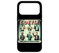 Drôle de Transformer Les Zombies en Humains productifs café Vintage Coque pour iPhone 17 Pro Max