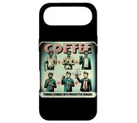 Drôle de Transformer Les Zombies en Humains productifs café Vintage Coque pour iPhone Air