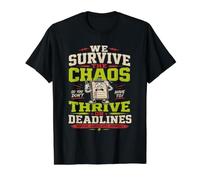 Drôle de Travail Ouvrier Constructeur commerçant secrétaire Usine T-Shirt Graphique avec Valeur
