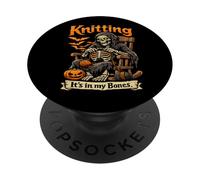 Drôle de Tricot dans Mes os Squelette Crochet Craft Grandma PopSockets PopGrip Adhésif