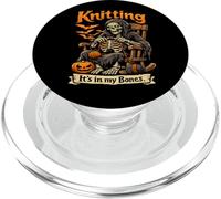 Drôle de Tricot dans Mes os Squelette Crochet Craft Grandma PopSockets PopGrip pour MagSafe