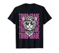 Drôle de troisième année pour Enseignant Chat Sauvage pour la rentrée des élèves T-Shirt