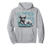 Drôle de vacances d'été mignons animaux de la ferme amoureux de la vache des Highlands Sweat à Capuche