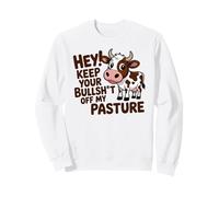 Drôle de Vache Amant Antisocial Ferme Humour Grincheux Fermier Sweatshirt