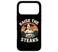 Drôle de Vache Gym Workout Raise The Steaks Coque pour iPhone 17 Pro Max