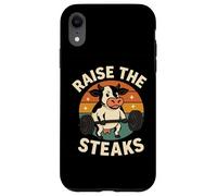 Drôle de Vache Gym Workout Raise The Steaks Coque pour iPhone XR