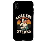 Drôle de Vache Gym Workout Raise The Steaks Coque pour iPhone XS Max