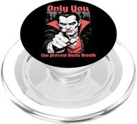 Drôle de Vampire empêche l'haleine d'ail Dracula Horreur d'halloween PopSockets PopGrip pour MagSafe
