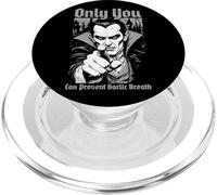 Drôle de Vampire empêche l'haleine d'ail Dracula Horreur d'halloween PopSockets PopGrip pour MagSafe