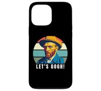 Drôle de Vincent Van Gogh, Let's Gogh, Humour de Jeu de Mots drôle Coque pour iPhone 13 Pro Max