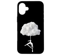 Drôle de Yoga aérien, Fly High Cloud, Soies aériennes Cirque Cadeaux Coque pour iPhone 16 Plus