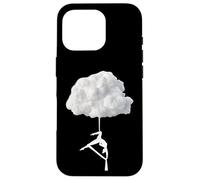 Drôle de Yoga aérien, Fly High Cloud, Soies aériennes Cirque Cadeaux Coque pour iPhone 16 Pro