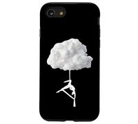 Drôle de Yoga aérien, Fly High Cloud, Soies aériennes Cirque Cadeaux Coque pour iPhone SE (2020) / 7/8