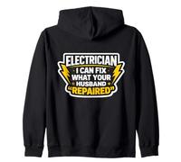 Drôle d'électricien I Can Fix What Your Husband Repaired Blague Sweat à Capuche