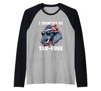 Drôle d'éléphant du gouvernement avec identifiant comme costume libre d'impôt Manche Raglan