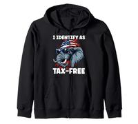 Drôle d'éléphant du gouvernement avec identifiant comme costume libre d'impôt Sweat à Capuche