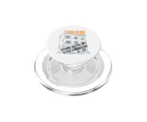 Drôle d'exploration Urbaine avec Phrase d'aventure URBEX PopSockets PopGrip pour MagSafe