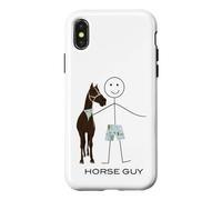 Drôle d'hommes Cowboy, Cavalier, Amateur de Chevaux Coque pour iPhone X/XS