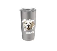 Drôle d'humour de chien propriétaire des Pyrénées Gobelet isotherme en acier inoxydable double paroi