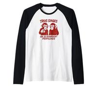 Drôle Dictons Cadeau, 3 singes d'anime, collègues de Travail Manche Raglan