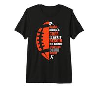 Drôle Dieu Créé Bons Joueurs De Rugby T-Shirt Haut de Gamme