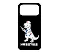 Drôle d'infirmière Qui Dit Nursesarus avec seringue Dinosaure Coque pour iPhone 17 Pro Max