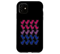Drôle Dinosaures Pixel Art LGBT Bisexuel Drapeau Coque pour iPhone 11