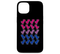 Drôle Dinosaures Pixel Art LGBT Bisexuel Drapeau Coque pour iPhone 13