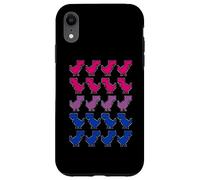 Drôle Dinosaures Pixel Art LGBT Bisexuel Drapeau Coque pour iPhone XR