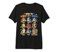 Drôle d'observation des Oiseaux Blague, Comment identifier Les Oiseaux T-Shirt Haut de Gamme