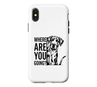 drôle Dogue Allemand Où Vas-tu ? Coque pour iPhone X/XS