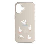 Drôle d'oie et Canard Oiseau sans Aucun Doute Pas dans Une rangée Coque pour iPhone 16