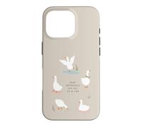 Drôle d'oie et Canard Oiseau sans Aucun Doute Pas dans Une rangée Coque pour iPhone 16 Pro