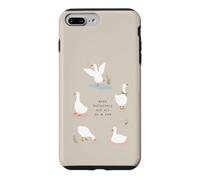 Drôle d'oie et Canard Oiseau sans Aucun Doute Pas dans Une rangée Coque pour iPhone 7 Plus/8 Plus