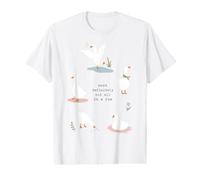 Drôle d'oie et Canard Oiseau sans Aucun Doute Pas dans Une rangée T-Shirt Graphique avec Valeur