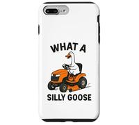 Drôle d'oie sur Une Tondeuse à Gazon Ferme de Jardinage Coque pour iPhone 7 Plus/8 Plus