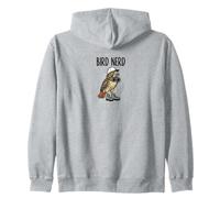 Drôle d'oiseau Nerd regardant Le Faucon à Queue Rouge Art de la Nature Sweat à Capuche