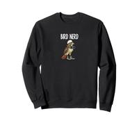 Drôle d'oiseau Nerd regardant Le Faucon à Queue Rouge Art de la Nature Sweatshirt