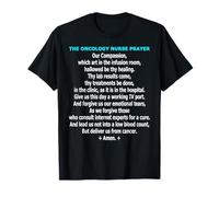 Drôle d'oncologie infirmière de prière Infusion Clinique Humour T-Shirt