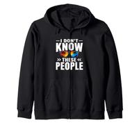 Drôle Dont Know These People Humour Sweat à Capuche